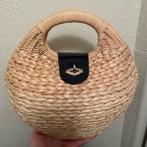 Ann Taylor wicker beach stylish purse.